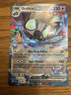 Grafaiai Ex SVP100 HOLO Black Star PROMO Pokemon TCG Scarlet & Violet #100 NM/M - Image 1