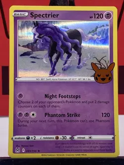 Spectrier 081/196 Trick or Trade Booster Pokemon TCG Holo Rare 2022 NM - Image 3