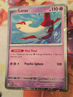 Latias ~2x Swirl~ Cosmos Holo Bleed 139 Black Star Promo SVP Near Mint Pokemon - Image 3