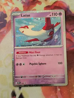 Latias ~2x Swirl~ Cosmos Holo Bleed 139 Black Star Promo SVP Near Mint Pokemon - Image 5