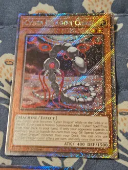 Cyber Dragon Core x1 RA04-EN013 Platinum Secret Rare Yugioh Lightly Played LP - Image 1