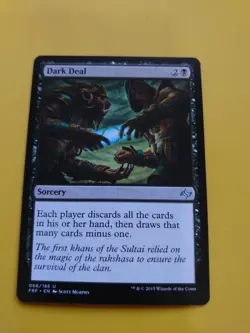 Dark Deal. Fate Reforged. Sorcery Magic the Gathering Card. - Image 2