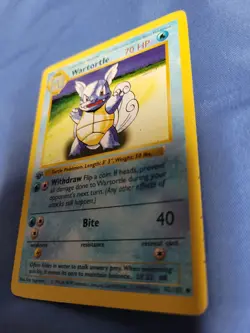 Pokemon Card Wartortle 1st Edition Shadowless Base Set 42/102 Uncommon WOTC 1999 - Image 3