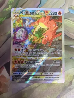 Pokemon TCG Charizard VSTAR SWSH262 Holo Black Star Promo Card - Image 1