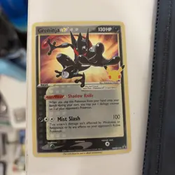 Pokemon TCG shiny Greninja Gold Star SWSH144 Celebrations Promo Card NM - Image 1