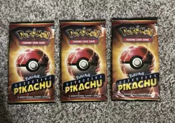 POKEMON DETECTIVE PIKACHU 2 CARD BOOSTER PACKS 3 PACKS FACTORY SEALED * 3 PACKS* - Image 1