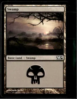 MTG Swamp 239/249 Magic 14 Land Lot 3 LP - Image 1