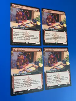 x4 Devilish Valet - x4 Extended Art | NM | Streets of New Capenna | MTG Playset - Image 2