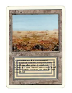 Scrubland Revised - Dual Land - Magic the Gathering MTG - Image 1
