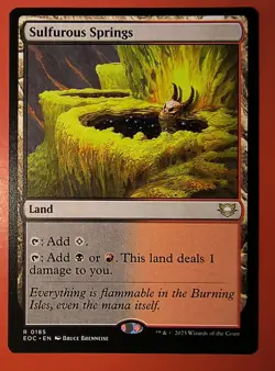 MTG, EDGE OF ETERNITIES * SULFUROUS SPRINGS* #0185, RARE, REGULAR, EOC - Image 1