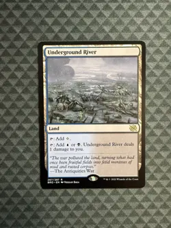 MTG Underground River #267/287 Rare The Brothers’ War (BRO) - Image 1