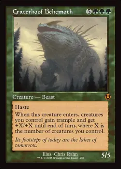 Craterhoof Behemoth- Innistrad Remastered Retro Frame Regular MTG-NM - Image 1