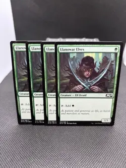 ***Llanowar Elves X4***Core Set M19 Magic MTG - Image 1
