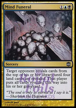 Mind Funeral 1x FOIL ARB MTG Alara Reborn Uncommon NM+ blue black - Image 1