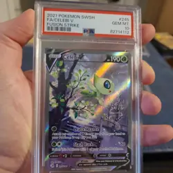 Pokemon Celebi v Alternate Art 245/264 - Fusion Strike SWSH Psa 10 Gem Mint - Image 1
