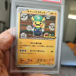 custom made gift 2016 Pokemon XY Promo Japanese Luigi Pikachu #295XYP PSA 10 - Image 3