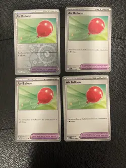 x4 Playset Air Balloon - 079/086 Black Bolt Uncommon Pokemon - NM/MINT 1 Reverse - Image 1