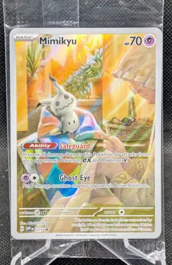 Mimikyu Pokemon Paldean Fates #075 Black Star ETB Promo **SEALED** - Image 1