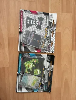 2x POKEMON - S&V BLACK BOLT WHITE FLARE TECH STICKER COLLECTION - New / Sealed - Image 1