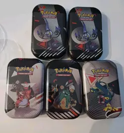 Pokemon TCG Black Bolt & White Flare Unova Mini Tin x5 - Image 1