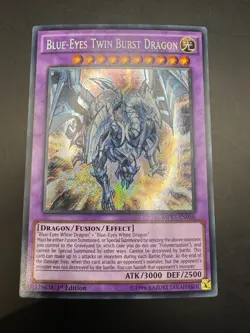 YUGIOH BLUE-EYES TWIN BURST DRAGON SECRET RARE 1ST NM MP17-EN056 - Image 1