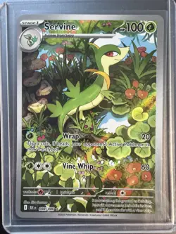 Pokemon TCG Servine SV10.5 Black Bolt Illustration Rare Mint Card 088/086 2025 - Image 1