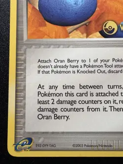 Winner Oran Berry 85/109 Ruby & Sapphire e-League Prize Pokemon Card Rare LP - Image 5
