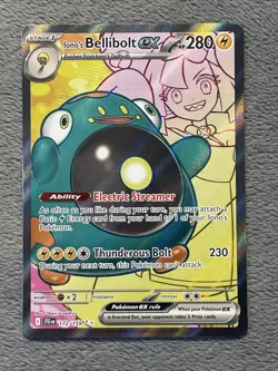 Iono’s Bellibolt 172/159 Journey Together Pokemon Card Full Art Double Rare NM - Image 1