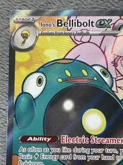 Iono’s Bellibolt 172/159 Journey Together Pokemon Card Full Art Double Rare NM - Image 3