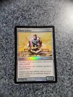 MTG Conspiracy Silent Arbiter Foil Card - Image 1