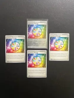 4x Luminous Energy 191/193 1x Reverse Holo Pokemon Card Playset SV PTCG - Image 1