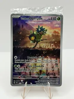 Sealed! Teal Mask Ogerpon 123 Sv: Scarlet & Violet Promo Cards Holo - Image 1