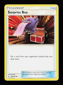 Surprise Box 187/214 Uncommon SM - Unbroken Bonds Pokemon Card - Image 1