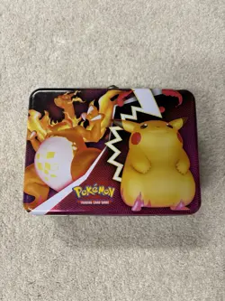 Pokemon Pikachu TCG Empty Tin- Great Condition Card Storage - Image 1