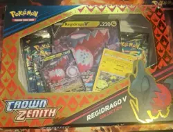 Pokemon TCG Crown Zenith Regidrago v Collection Box Sealed 820650851834 - Image 1