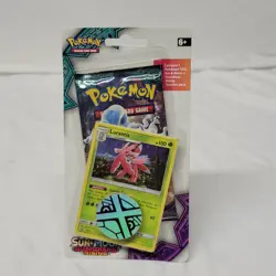 2017 Sun & Moon Guardians Rising sealed 1 booster pack Pokemon TCG Lurantis coin - Image 1