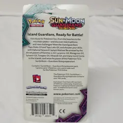 2017 Sun & Moon Guardians Rising sealed 1 booster pack Pokemon TCG Lurantis coin - Image 5