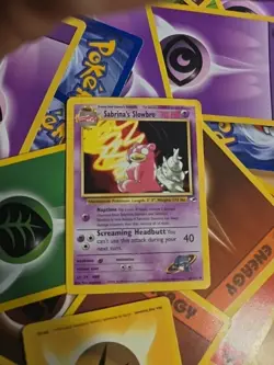 Pokemon TCG Sabrina's Slowbro 60/132 Gym Heroes LP - Image 1