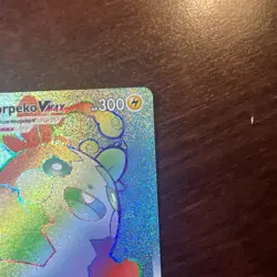 2020 POKEMON MORPEKO VMAX 204/202 RAINBOW SECRET RARE SWORD & SHIELD WOW NM - Image 3