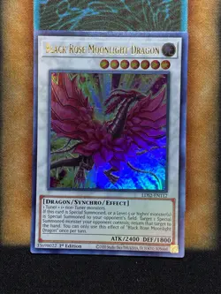 Yugioh Black Rose Moonlight Dragon LDS2-EN112 Ultra Rare 1st Ed NM GOLD - Image 1