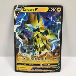 Zeraora V SWSH263 Basic Holo Sword & Shield Black Star Promo Pokemon TCG Card - Image 1
