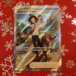 Cheren's Care GG58/GG70 Full Art Crown Zenith Pokemon Card Holo NM - Image 1