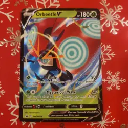 Orbeetle V SWSH078 Basic Black Star Promo Sword & Shield Pokemon TCG Card 2020 - Image 1