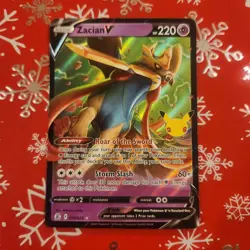 Zacian V 016/025 Basic Holo Rare Celebrations 25th Anniversary Pokemon TCG Card - Image 1