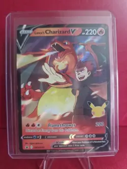 Lances Charizard SWSH133 Promo Card Black Star Celebrations Pokemon - Image 1