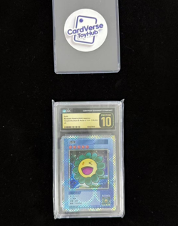 CGC Golden 10 Takashi Murakami Trading Card World Earth UR TCB-034 108 Flowers - Image 1