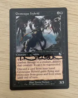 VTG 2002 MTG Grotesque Hybrid Terese Nielsen Magic The Gathering Signed 63/143 - Image 1
