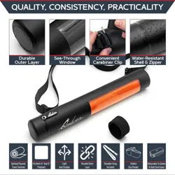 Quiver Time Black XL Orion Playmat Tube - TCG MtG Playmat Tube Case with Waterpr - Image 3