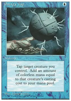 Energy Tap - Light Play MTG 4th Edition - Image 1