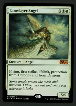 mtg magic baneslayer angel m21 2021 ENGLISH ange pourfendeur 2 available - Image 1